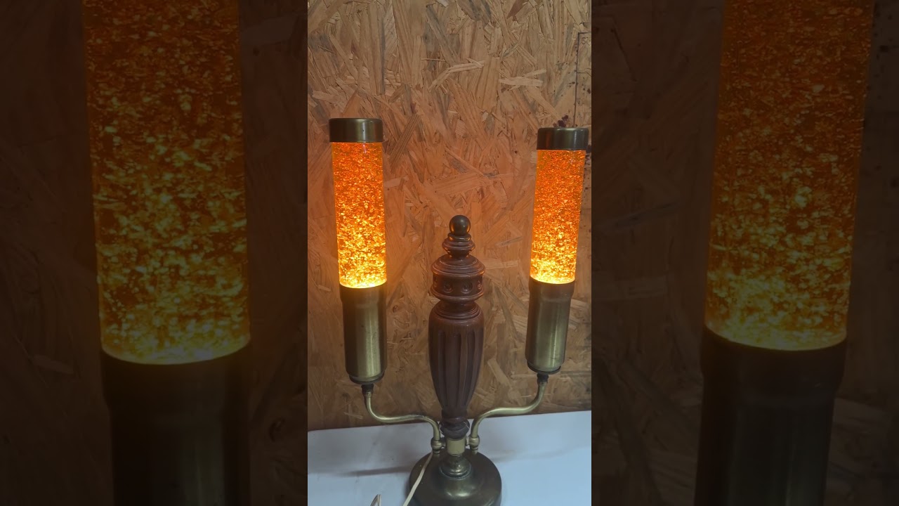 1960s Florence Art Astro Lite Double Glitter Lamp