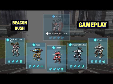 War Robots Ao Jun, Fenrir, Ares, Hades, Leech Gameplay