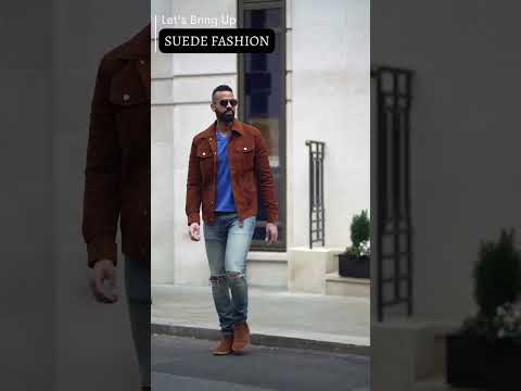 Black brown leather jacket