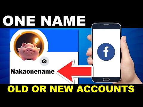 How to ONE NAME on FACEBOOK 2026 both New/Old Accounts