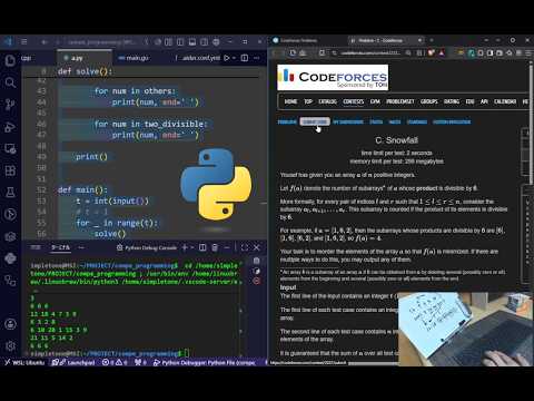 Python Codeforces Coding Challenges 260811