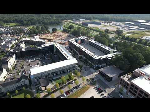 Drone flyover of Trilith Studios and the town of Trilith in Fayetteville, GA