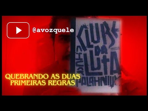 a voz que lê "Clube da Luta" (Fight Club, 1996, Chuck Palahniuk | Resenha