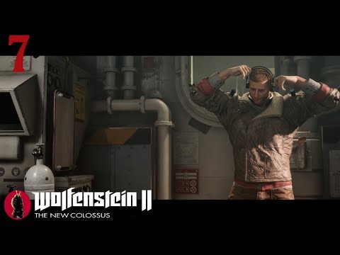 Wolfenstein 2 The New Colossus Walkthrough Gameplay Part 7 -Section F Again- (PS4 Blind Lets play)