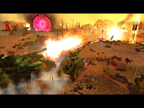 Bloodline Mod 2021: Dark Angels & Imperial Guard vs Chaos Marines & Renegades vs Orks - Soulstorm