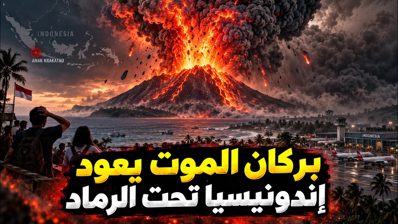 بركان الرعب يضرب اندونسيا .. 170 الف شخص تحت الحصار