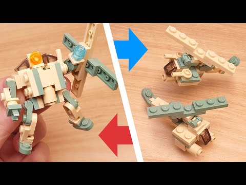 LEGO brick transformers mech MOC tutorial - Helicopter Combiner - Dual Chopper #LEGO #レゴ #レゴ合体ロボ