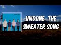 Lyric Undone The Sweater Song By Weezer