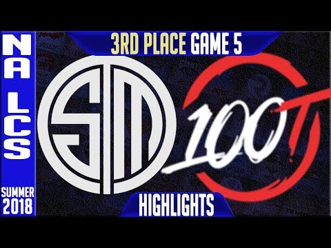 TSM vs 100 Highlights Game 5 | NA LCS Playoffs 3rd Place Summer 2018 | Team Solomid v 100 Thieves G5