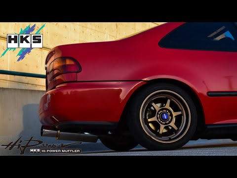 HKS Hi Power Exhaust On B20 Civic (EJ1) Sounds