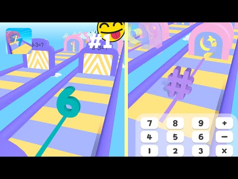 Math Race 3D - New Release - Hyper Hybrid Casual - Gameplay Walkthrough (iOS & Android)