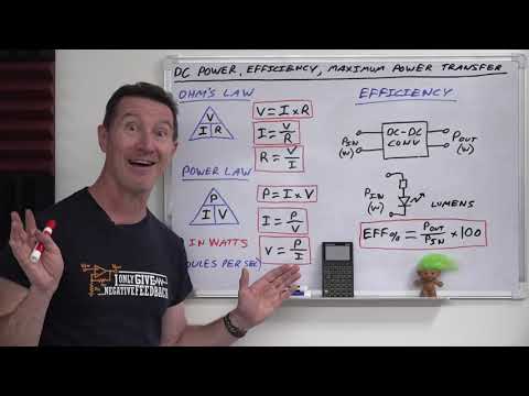 EEVblog 1401 - DC Fundamentals Part 6: DC Power, Efficiency, & Maximum Power Transfer Theory