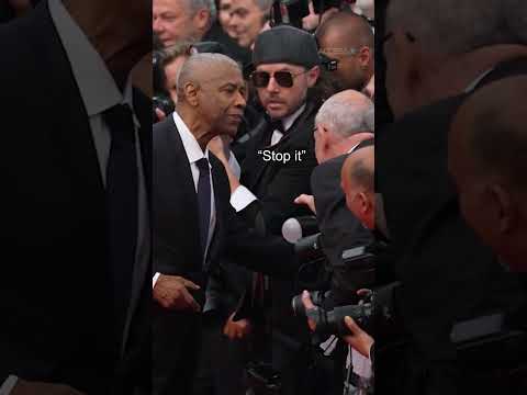Denzel Washington Gets Grabbed At Cannes
