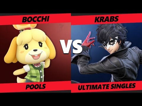 Smash at the Paramount SSBU - Bocchi (Isabelle) Vs. Krabs (Joker) Smash Ultimate Tournament Pools