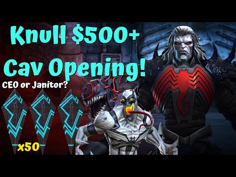 Huge $500+ Deep Knull Cavalier Crystal Opening! CEO or Janitor?! x50! - Marvel Contest of Champions