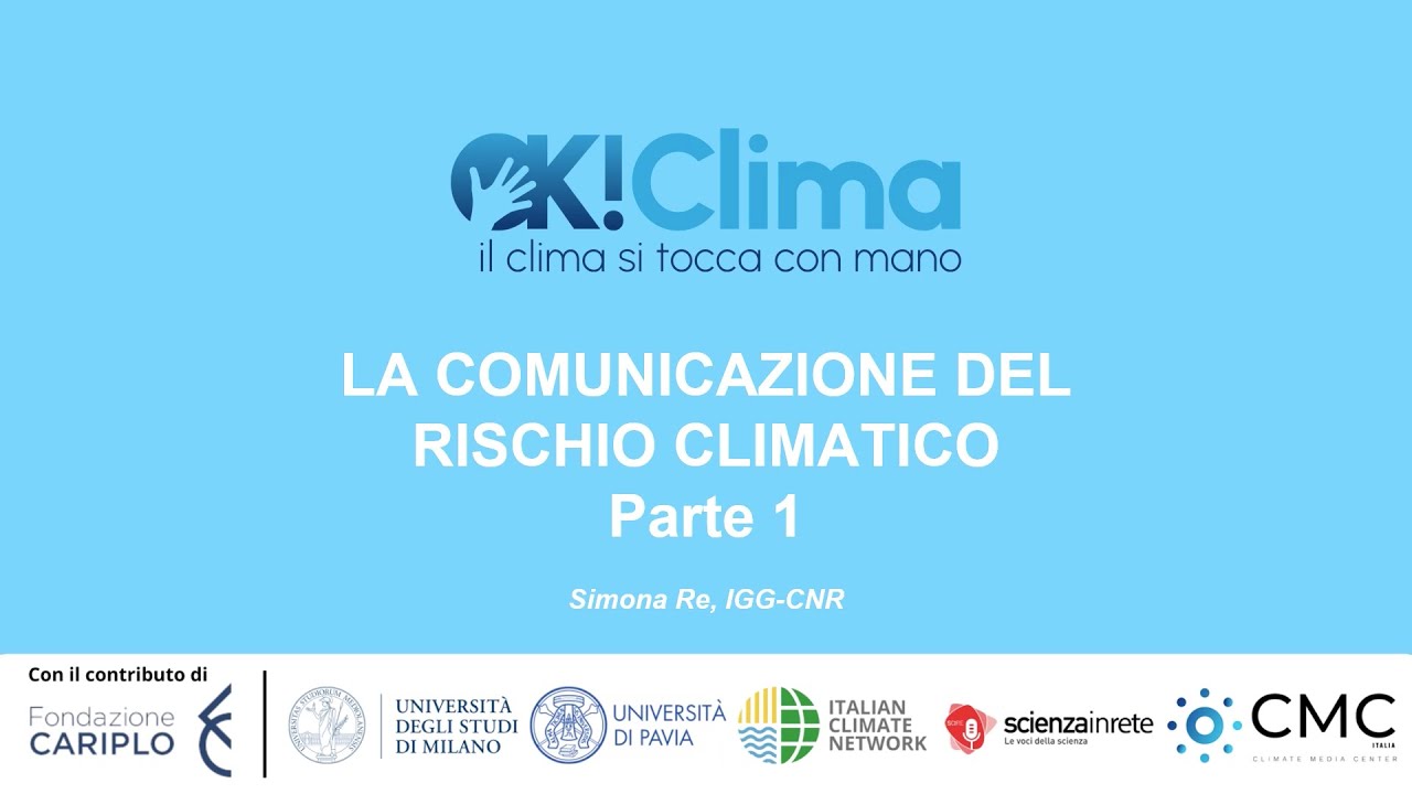 La comunicazione del rischio climatico _ parte 1