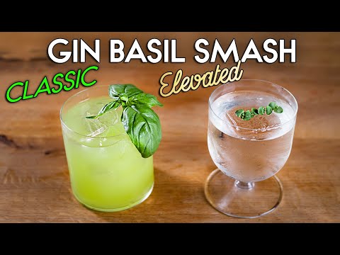 Green VS Clear | Zero Waste Gin Basil Smash