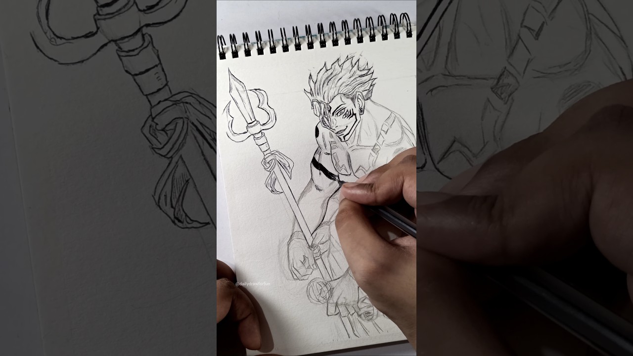 Drawing Sukuna True Form #sukuna #jujutsukaisen #ryomensukuna