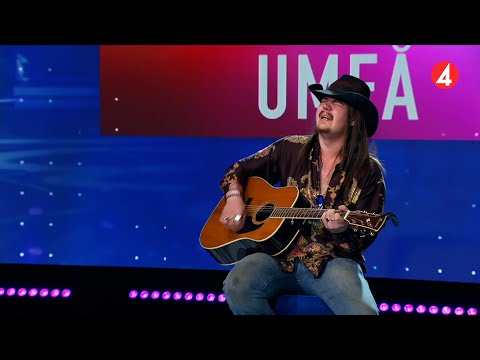 Fredrik Lundman under sin audition: "Jag vill visa Sverige vad Countrymusik är" - Idol Sverige (TV4)