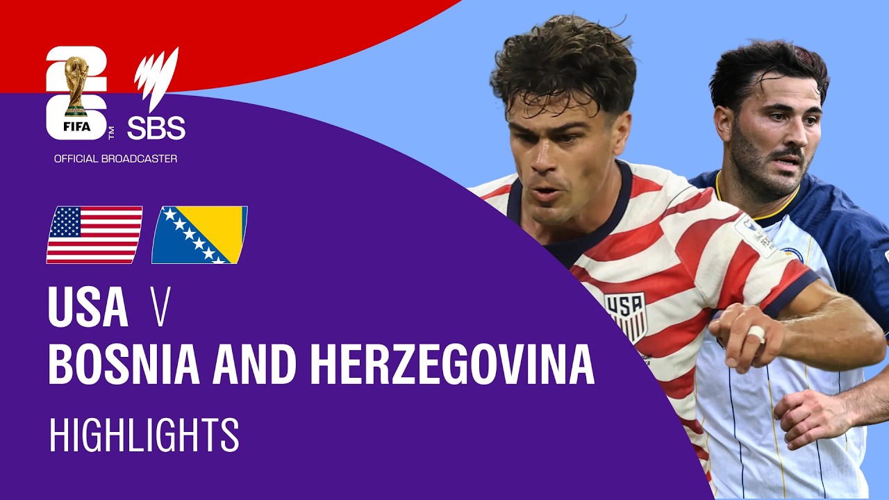 USA v Bosnia and Herzegovina: FIFA World Cup 2026 Highlights Round of 32