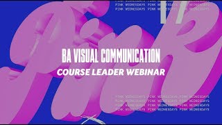 Course Webinar - BA Visual Communication