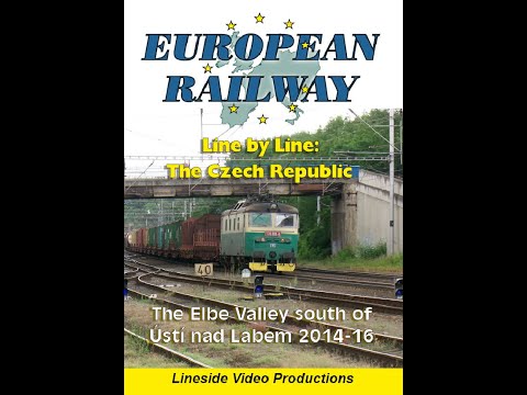 Czech Republic: trains along the 'Elbe River' Valley near Usti-nad-Labem, 2014 - 2016