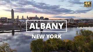 Albany, New York - [4K] Drone Tour