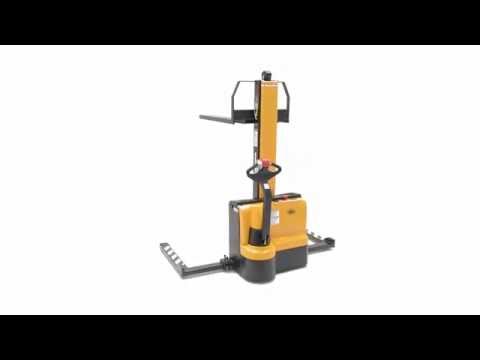 SNM Narrow Mast Stackers with Powered Drive and Powered Lift