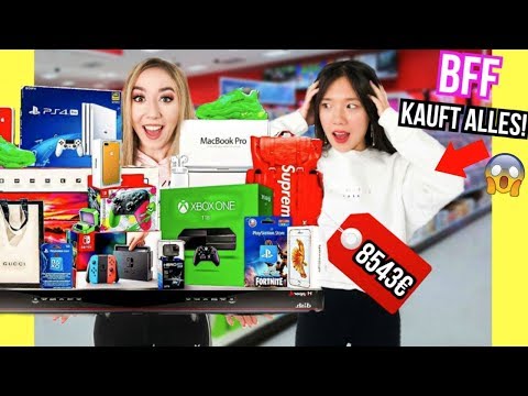 ich TRAGE vs. BFF muss ALLES kaufen challenge... (Freundin PRANK) Video