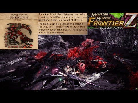Fighting TWO "Unknown" (Black Flying Wyverns) | Monster Hunter World: Iceborne - (New Modded Quest)