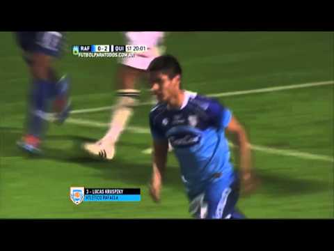 Gol de Kruspzky. Rafaela 1 - Quilmes 2. Fecha 23. Primera División 2015. FPT.