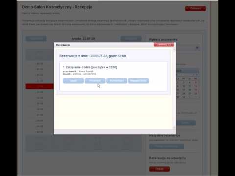 Zapisy24,Salon Kosmetyczny,Salon Fryzjerski,Recepcja - odznaczanie nieobecnosci klienta