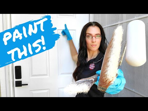 How to Paint a Fiberglass Door [Step 5/5]: COLOR COATS...
