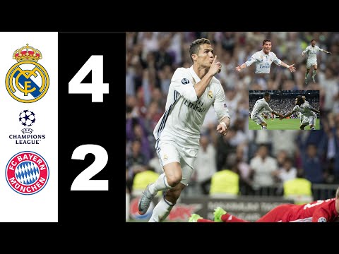 Ronaldo's super hat-trick in the 2017 Champions League. Real Madrid 4-2 Bayern Munich (18.04.2017)
