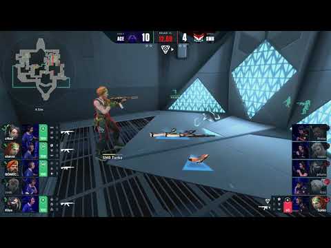 Acend throws weapons in teleport - ACEND vs SuperMassive Blaze - VALORANT Masters: Berlin