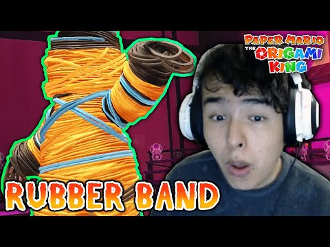 Paper Mario The Origami King - Gameplay Walkthrough FULL GAME - Rubber Band Boss Fight