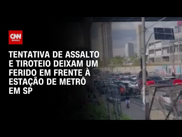 SP: Tiroteio após tentativa de assalto deixa um baleado em frente à estação Vila Sônia | AGORA CNN
