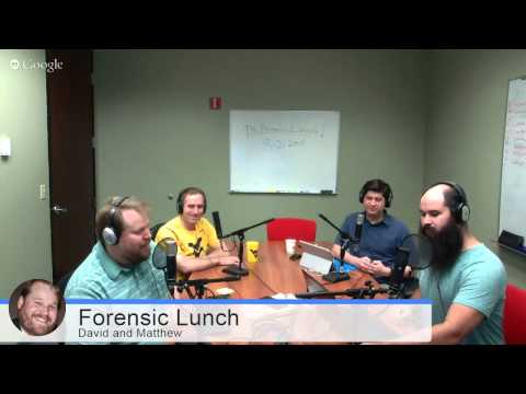 Forensic Lunch 8/21/15