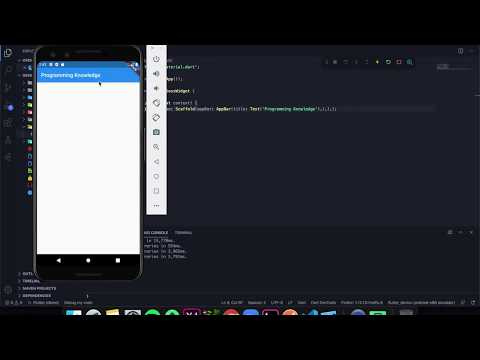 Flutter Tutorial for Beginners 10 AppBar Basics in Flutter