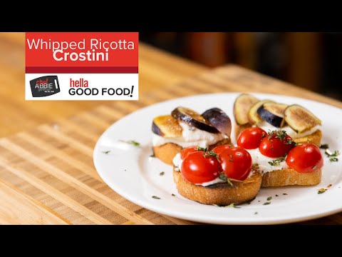 Whipped Ricotta Crostini
