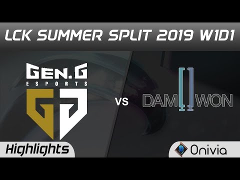 GEN vs DWG Highlights Game 3 LCK Summer 2019 W1D1 Gen G Esports vs Damwon Gaming LCK Highlights by O