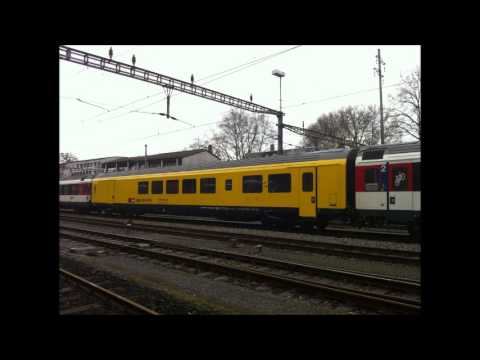 SBB Funkmesswagen12 auf NBS am 2014.01.14