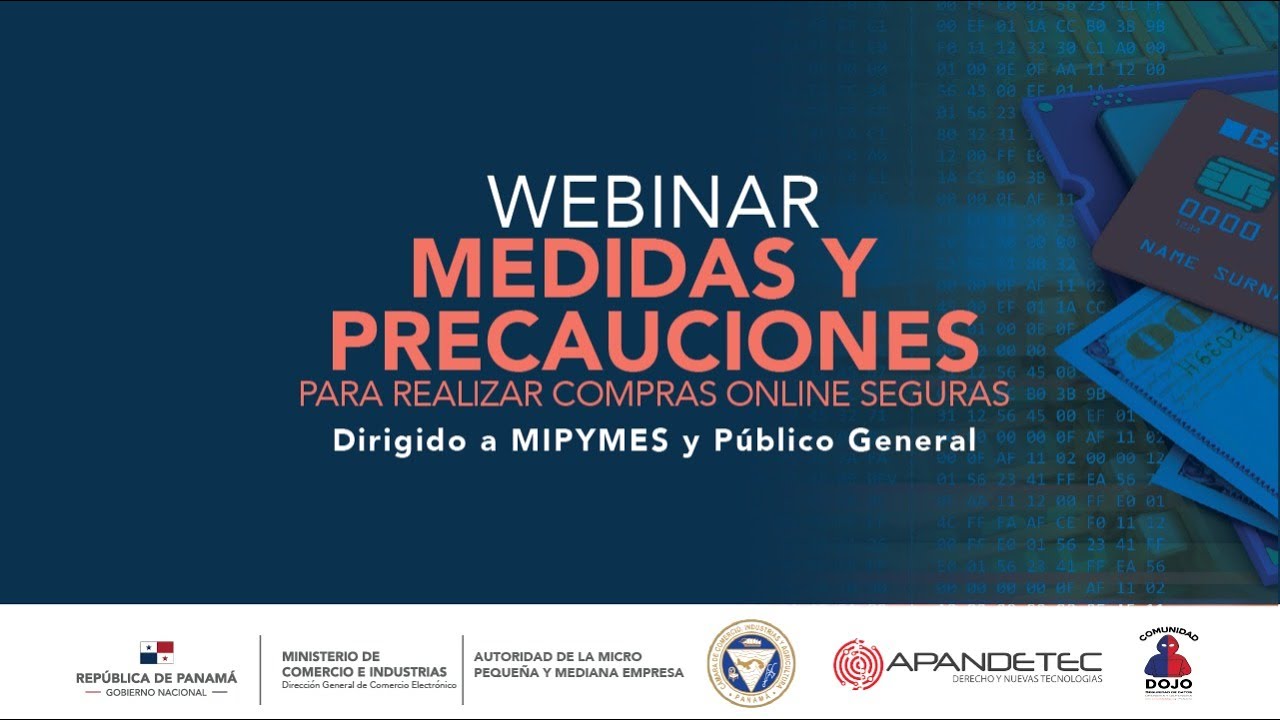 Webinar "Medidas y precauciones para realizar compras online seguras."