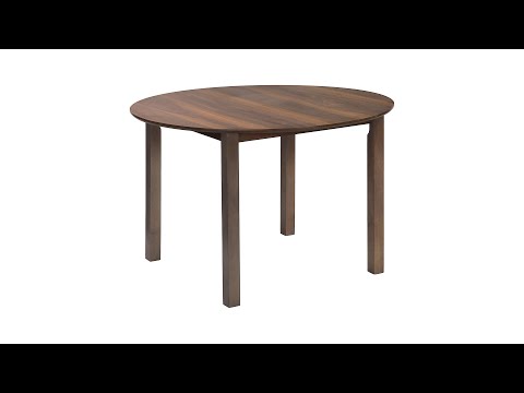 I 1316 Dining Table - 48"Dia / Brown Walnut - Monarch Specialties