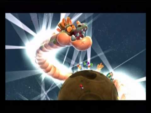 Super Mario Galaxy 2 100% walkthrough X-tra #1 speed run on Fiery Flotilla