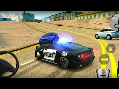 US Police Car Drift in The City Simulator