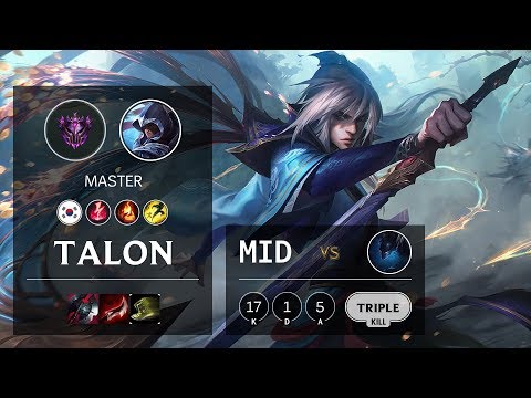 Talon Mid vs Nocturne - KR Master Patch 10.10