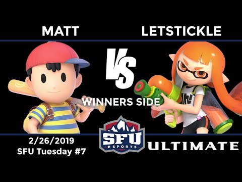 SFU Ultimate #7: WR1 - Matt (Ness) vs LetsTickle (Inkling)