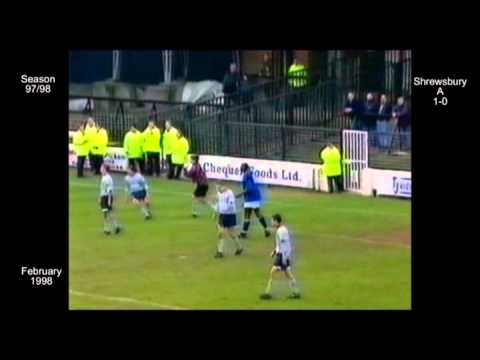 1997 - 98 Hartlepool FC 33 L Shrewsbury