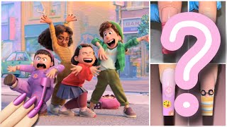 Turning Red Characters as Nails 💅🏼❤️🐼